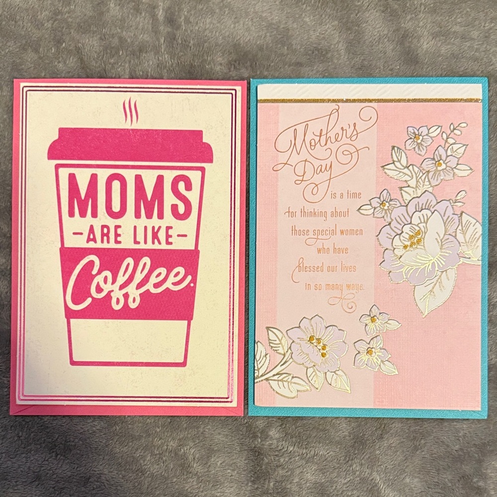 🌻 Bundle of 2 Hallmark and Shoebox Mother’s Day Cards